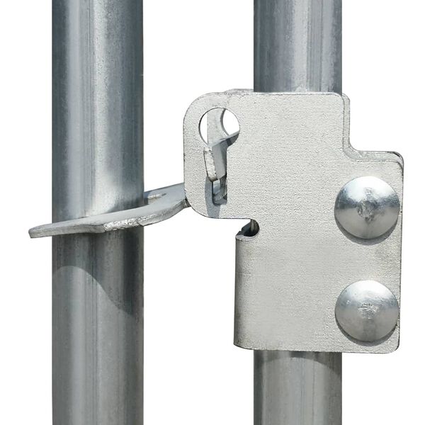 vidaXL Utendørs hønsehus galvanisert stål 2x2x1,92 m