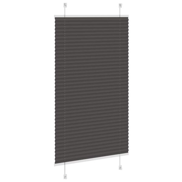 vidaXL pliss&eacute;gardin sort 70x100 cm Stoff Bredde 69,4 cm Polyester