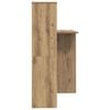 vidaXL Skrivebord Artisan Eik 131,5 x 50 x 106,5 cm Konstruert tre
