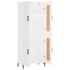 vidaXL Highboard hvit 69,5x34x180 cm konstruert tre
