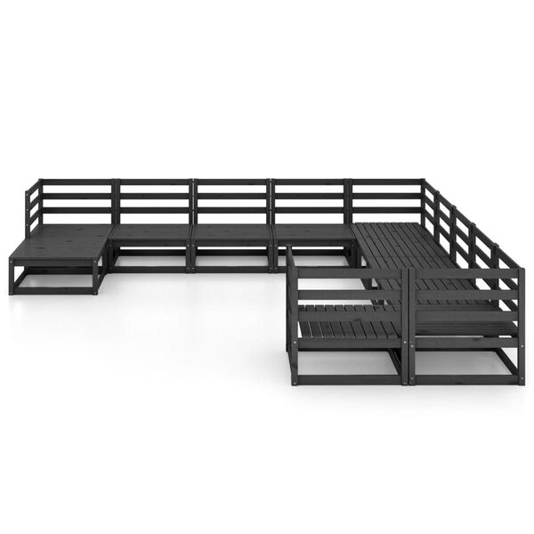 vidaXL Hagesofagruppe 11 deler heltre furu