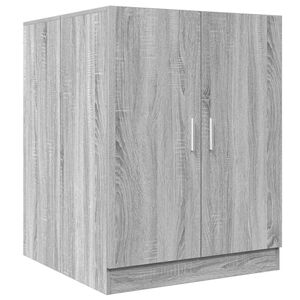 vidaXL Vaskemaskinskap gr&aring; sonoma eik 71x71,5x91,5 cm