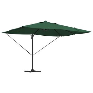 vidaXL Parasoll 352 x 251 x 265 cm Polyester og aluminium gr&oslash;nn