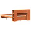 vidaXL Bokhylle Seng Ramm Vokset Brun 140 x 200 cm Massiv furu