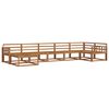 vidaXL Utend&oslash;rs sofa-sett 7 pcs Naturlig Solid akasietre