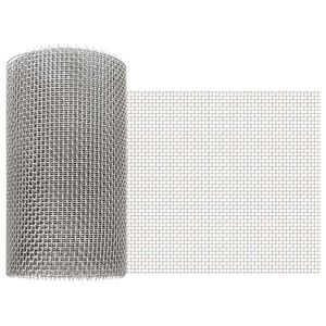 vidaXL Maskeskjerm 20 x 500 cm 6 Mesh Rustfritt st&aring;l 201 S&oslash;lv