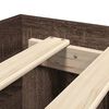 vidaXL Sengeramme uten madrass brun eik 75x190 cm konstruert tre