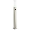 vidaXL Pullertlampe med sensor 80 cm rustfritt st&aring;l IP44