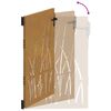 vidaXL Hageport 85x150 cm cortenst&aring;l gressdesign
