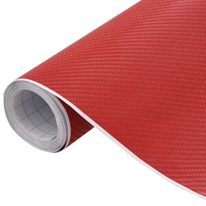 vidaXL Bilfolier 2 stk 4D r&oslash;d 100x150 cm
