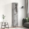vidaXL Highboard betonggr&aring; 34,5x34x180 cm konstruert tre