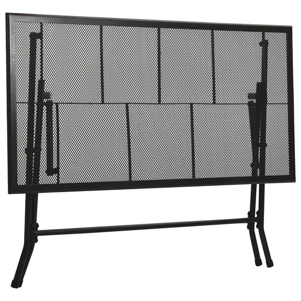 vidaXL Utend&oslash;rs spisestue 7 deler st&aring;l antrasitt