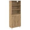 vidaXL H&oslash;yskap Artisan Eik 69,5 x 34 x 180 cm Konstruert tre