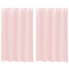vidaXL Voilegardiner med grommets 2 stk lyserosa 140x175 cm