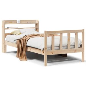 vidaXL Sengeramme uten madrass 90x190 cm heltre furu