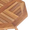 vidaXL Sammenleggbart hagebord 45x45x45 cm heltre teak