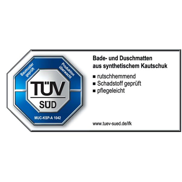 RIDDER Sklisikker badematte Promo hvit