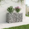 vidaXL Gabion hevet seng s&oslash;lv 100 x 50 x 60 cm Galvanisert St&aring;l