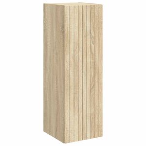 vidaXL Vegghengt Badskap Sonoma eik 33 x 34,5 x 60 cm Konstruert tre
