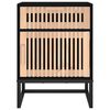 vidaXL Nattbord svart 40x30x55,5 cm konstruert tre og jern