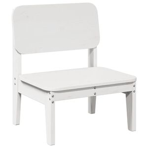 vidaXL Hagestol hvit 60x52,5x72 cm heltre furu