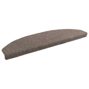 vidaXL Selvlimende trappematter 15 pcs Mocca 80 x 24,5 x 3,5 cm