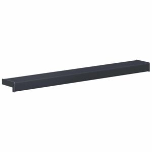 vidaXL Vinduskarmer Anthracitt med trestruktur 80 x 15 x 4,5 cm PVC