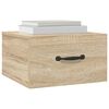 vidaXL Veggmontert nattbord 2 stk sonoma eik 35x35x20 cm