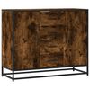 vidaXL Skjenk r&oslash;kt eik 92x35x76 cm konstruert tre