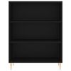 vidaXL Highboard svart 69,5x34x180 cm konstruert tre