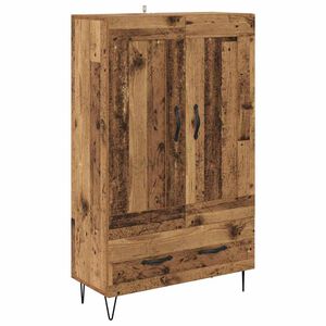 vidaXL H&oslash;yskap med skuff Gamle tre 69,5 x 31 x 115 cm Konstruert tre