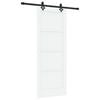 vidaXL Skyved&oslash;r ORKDAL 78 x 202 cm Konstruert tre Hvit og svart