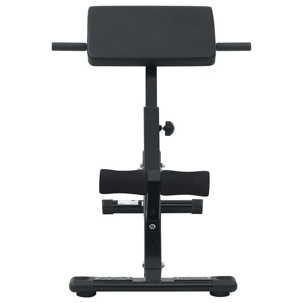 vidaXL Hyperextension benk Svart 101 x 70 x 71 cm Pulverlakkert stål