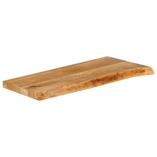 vidaXL Bordplate naturlig kant 90x30x3,8 cm heltre mango