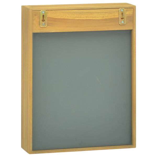 vidaXL Speilskap 30x10x40 cm heltre teak