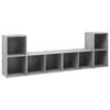 vidaXL TV-benker 4 stk betonggr&aring; 72x35x36,5 cm konstruert tre