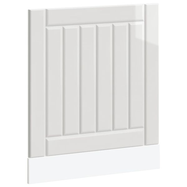 vidaXL Oppvaskmaskin Lucca h&oslash;yglans hvit konstruert tre