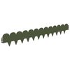 vidaXL Gjerdekant 10 pcs 103 x 15 cm St&aring;l Olivengr&oslash;nn