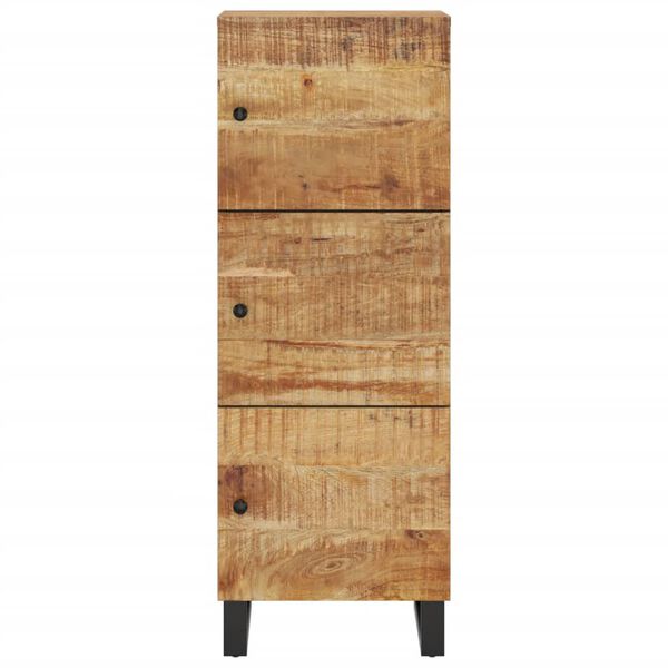 vidaXL Highboard med 3 d&oslash;rer 40x33x110 cm heltre mango og jern