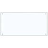 vidaXL Kj&oslash;kkenbakplate 2 pcs Gjennomsiktig 100 x 50 cm herdet glass