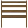vidaXL Sengegavl honningbrun 106x4x100 cm heltre furu