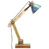 vidaXL Industriell bordlampe flerfarget rund 23x18x95 cm E27