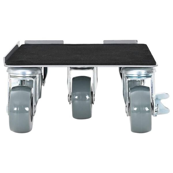 vidaXL Møbelhjul 4 stk med løfter 17,5x16x7,5 cm stål 1600 kg