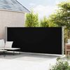 vidaXL Uttrekkbar sidemarkise 180x600 cm svart