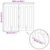 vidaXL Folding Pet Fence 2 pcs Hvit 100,5 x 38 x 90 cm Konstruert tre