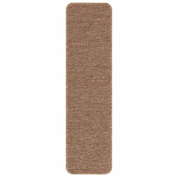 vidaXL Anti-skli Trapematter Lateks bakgrunn 15 pcs Gul 75 x 20 cm PP