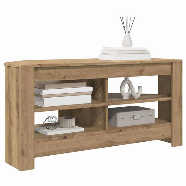 vidaXL Hj&oslash;rneTV-skap Artisan Eik 102 x 40,5 x 45 cm Konstruert tre