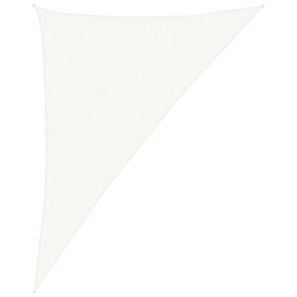vidaXL Solseil 160 g/m&sup2; hvit 4x5x6,8 m HDPE