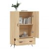 vidaXL Highboard sonoma eik 69,5x31x115 cm konstruert tre