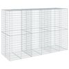 vidaXL Gabionkurv med deksel 300x100x200 cm galvanisert jern